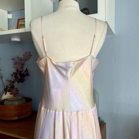 Vince Rainbow Wash Cami Midi Slip Dress Size L $345 - Picture 9 of 11